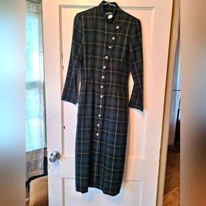 Vintage plaid buttondown coat
